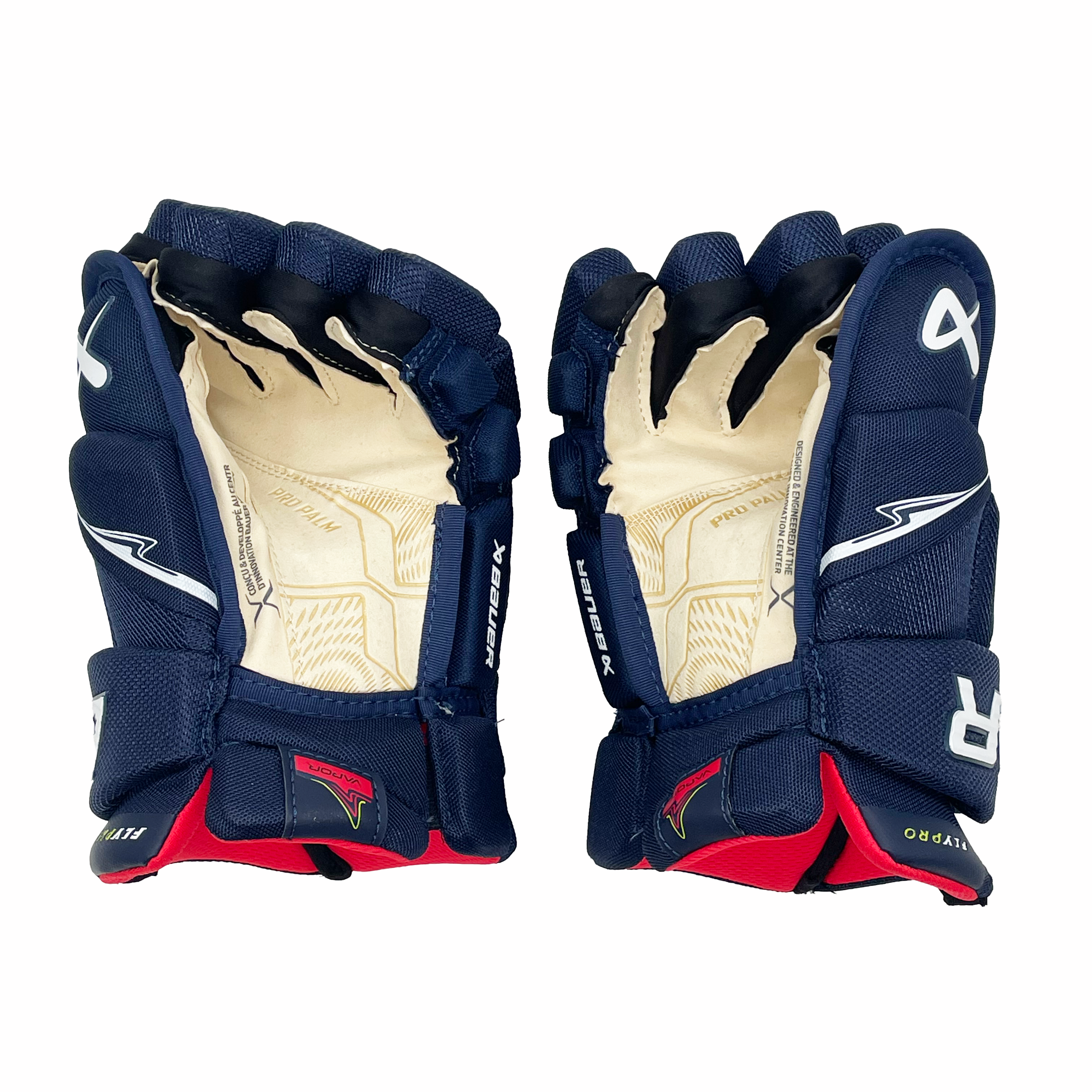 Gants de hockey Bauer Vapor FlyPro – Intermédiaire (bleu marine)